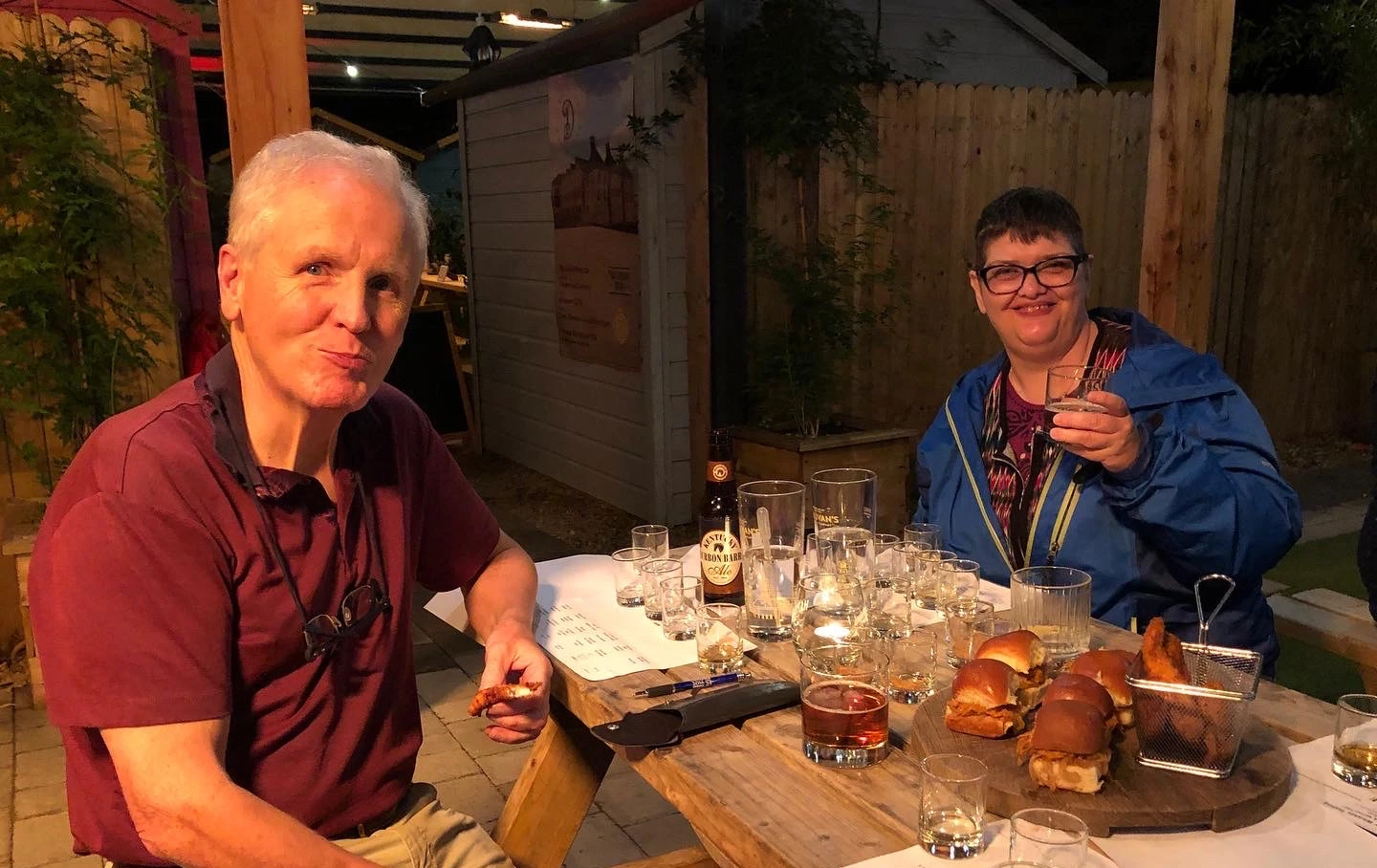 Ger Daly and Bianka McDonagh enjoying the evening at The Wine Centre