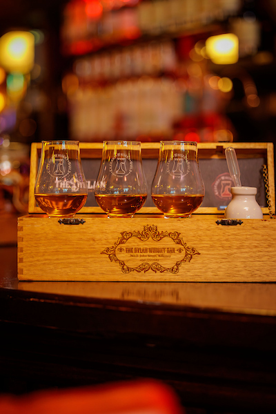 Interior view of bar in The Dylan Whisky Bar